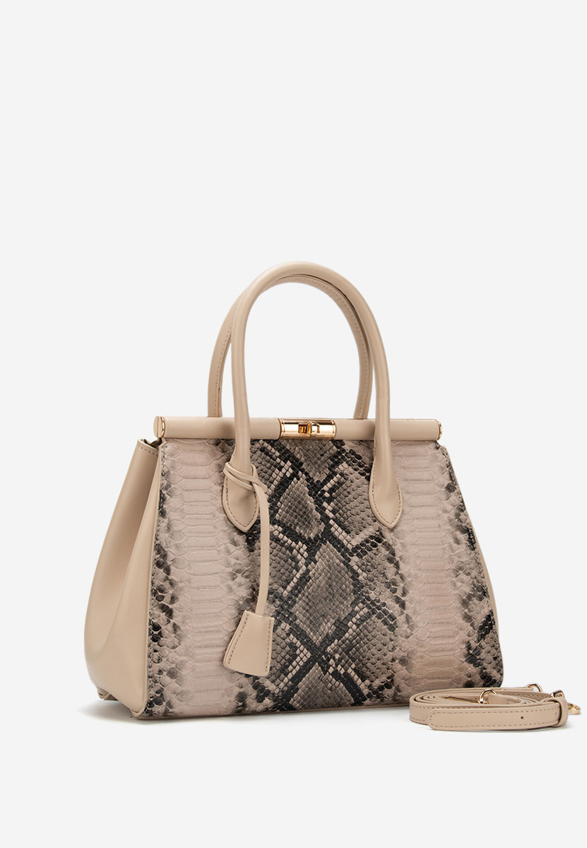 Дамски офис чанта Ozamia V2 бежова