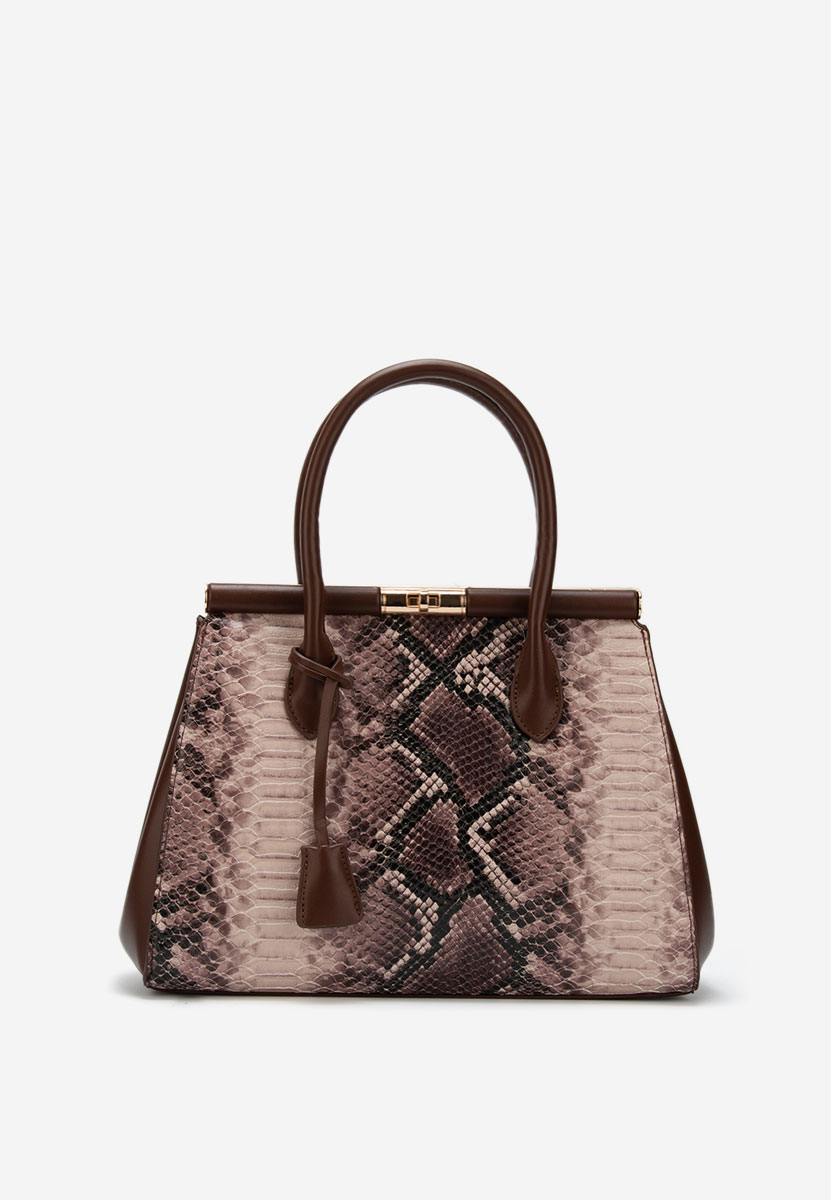 Дамски офис чанта Ozamia кафява