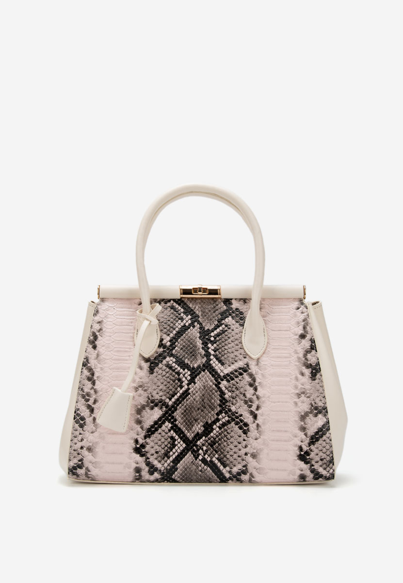 Дамски офис чанта Ozamia бежова