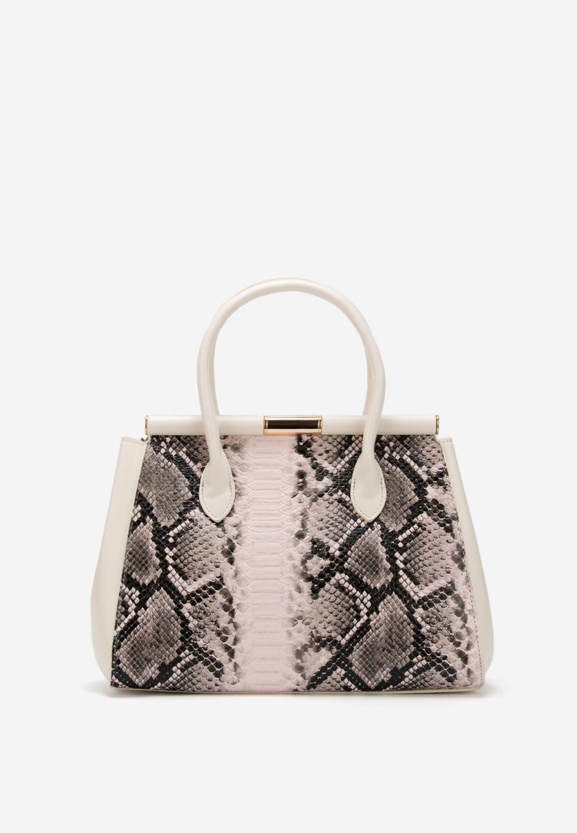 Дамски офис чанта Ozamia бежова