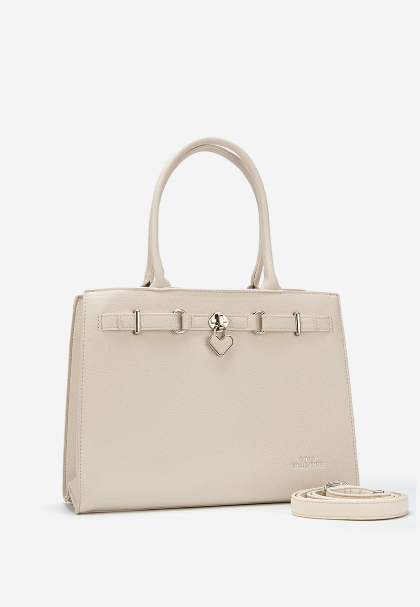 Дамски офис чанта Valiana бежова