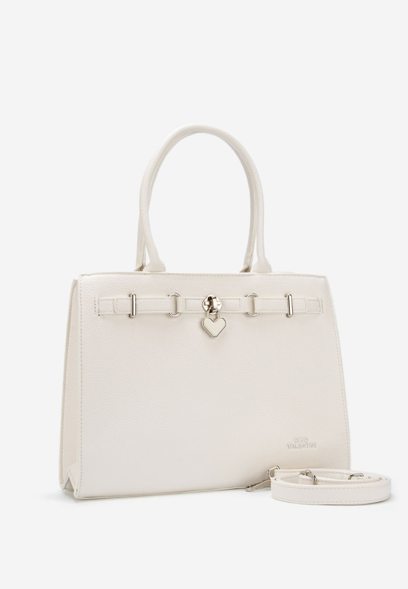 Дамски офис чанта Valiana Бяла