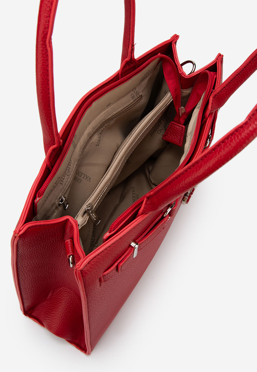 Дамски офис чанта Valiana червена