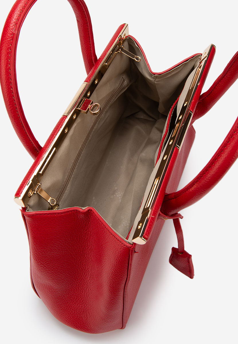 Дамски офис чанта Teolia червена