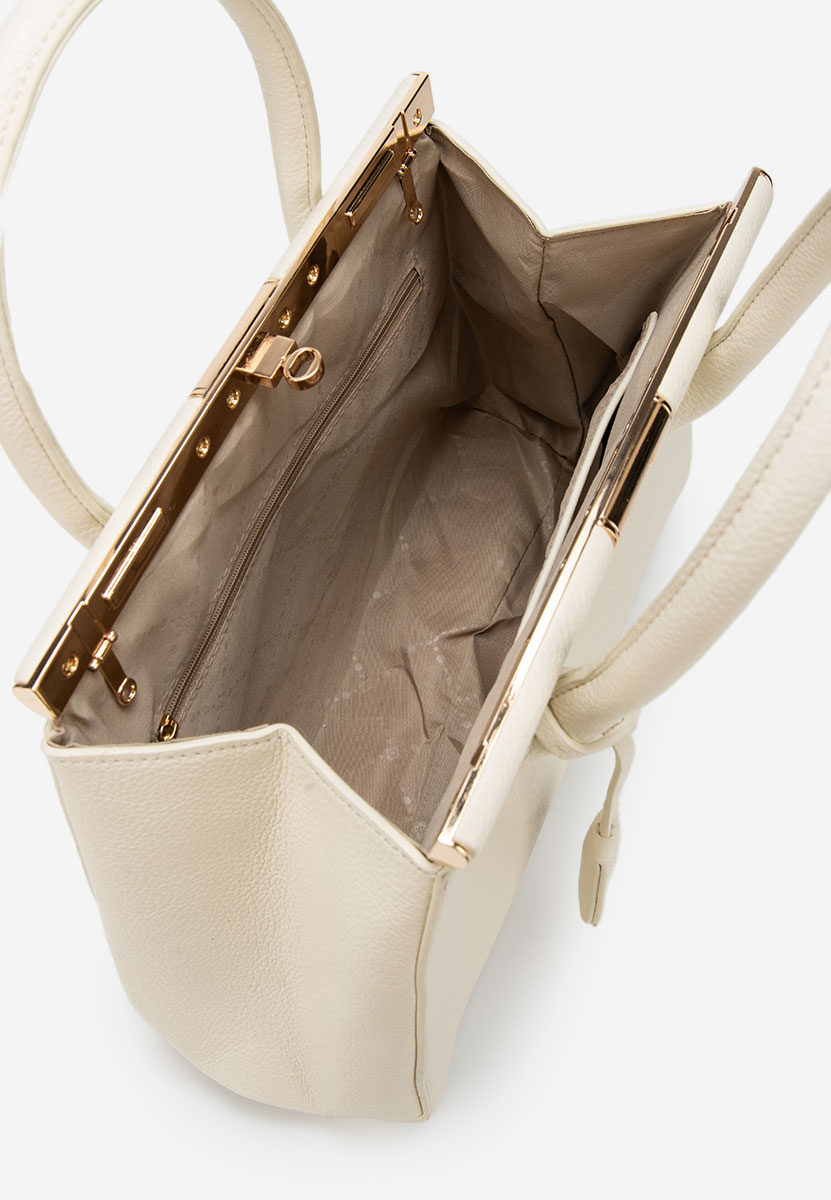 Дамски офис чанта Teolia бежова