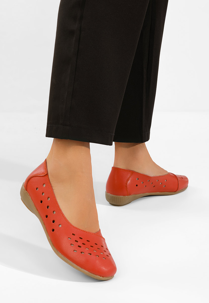 Балерини от естествена кожа Andeia портокал