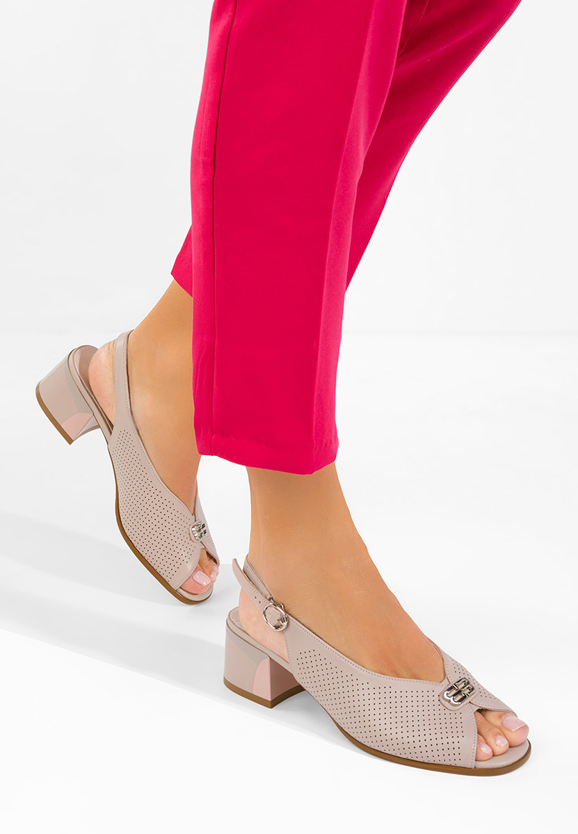 Сандали от естествена кожа Rabiela бежов