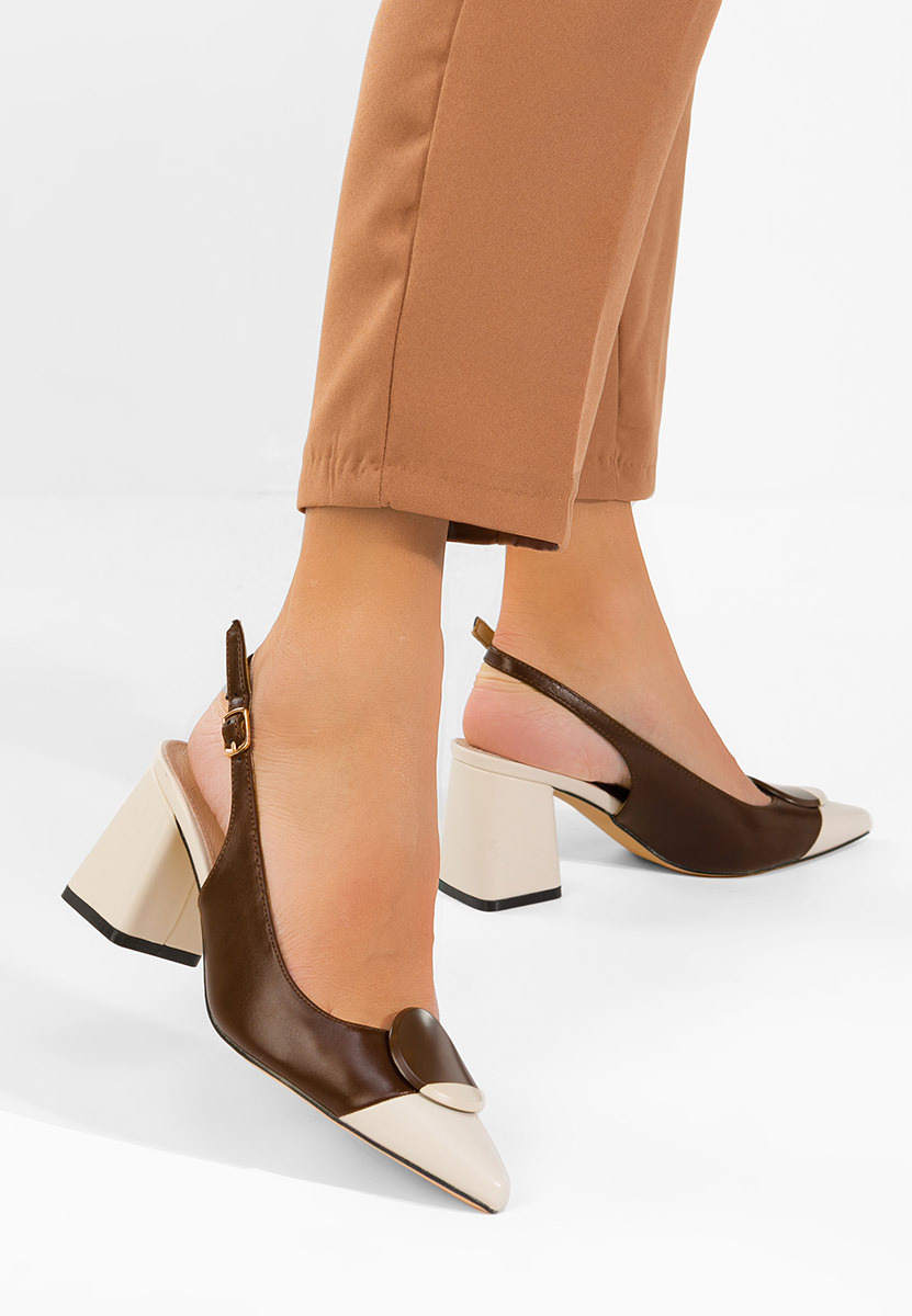 Обувки на ток Ferrela кафяв