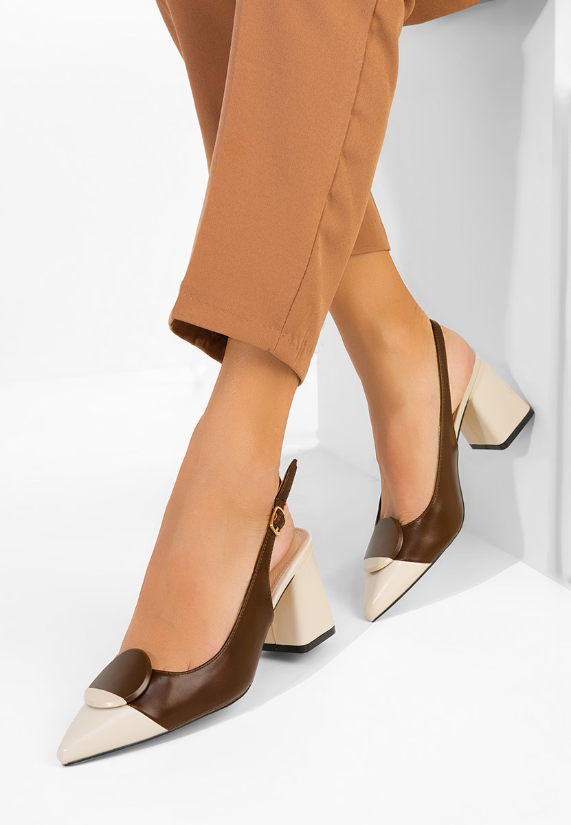 Обувки на ток Ferrela кафяв