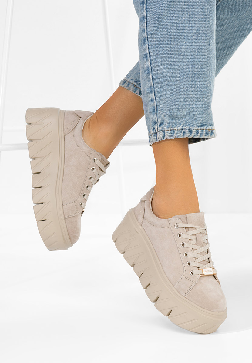 Дамски сникърси Nabashia бежов