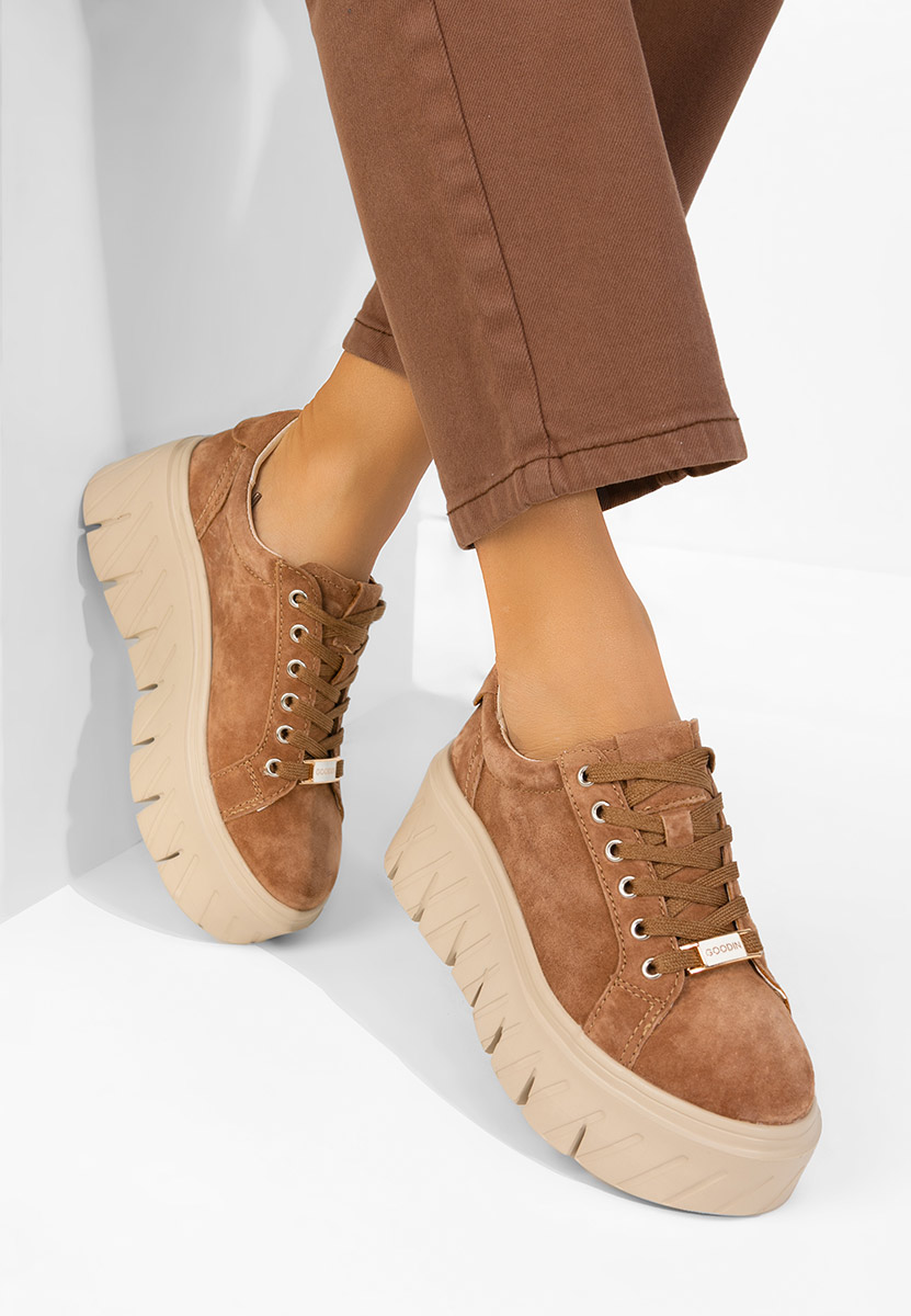 Дамски сникърси Nabashia кафяв