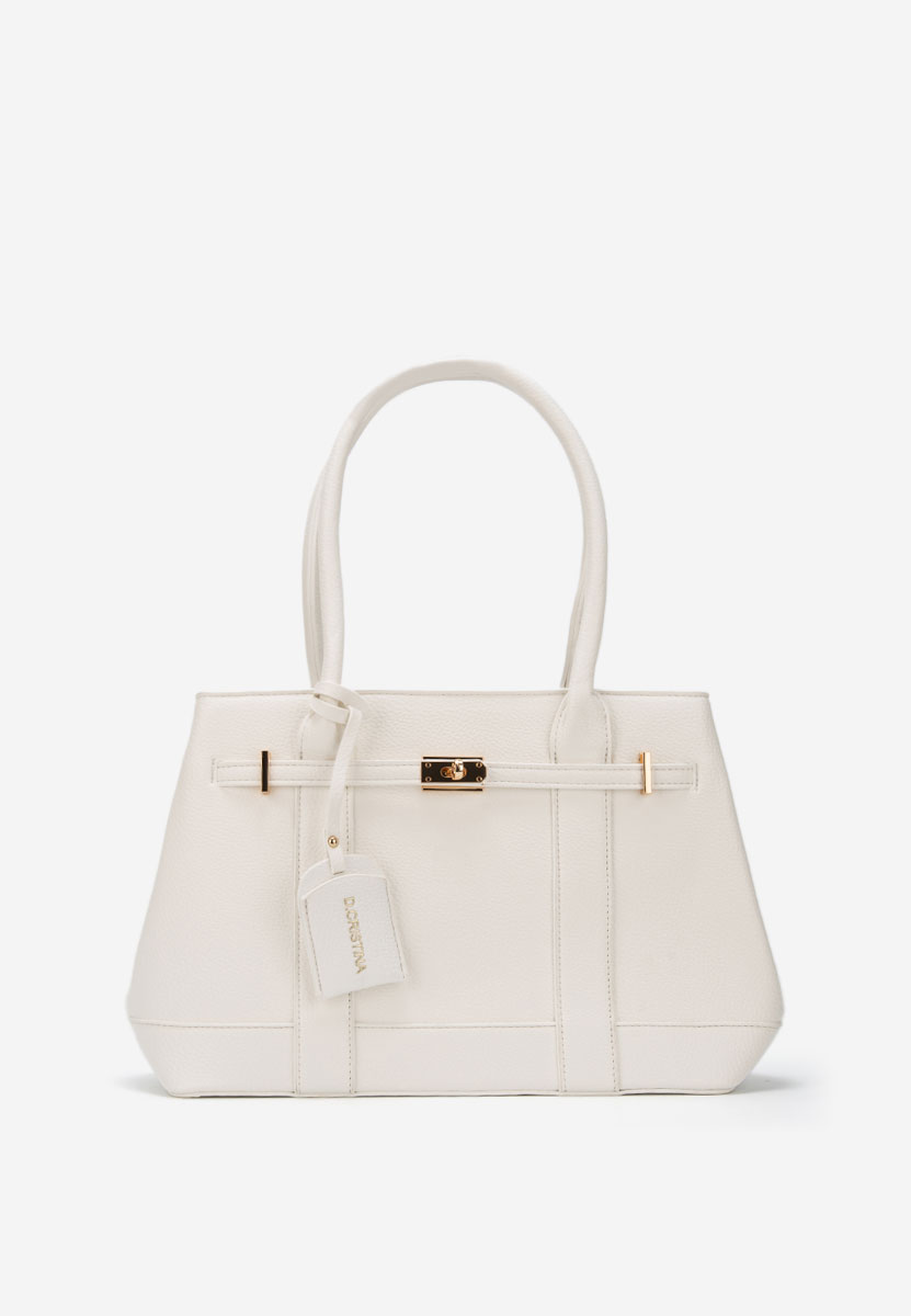 Дамски офис чанта Cristinna Бяла
