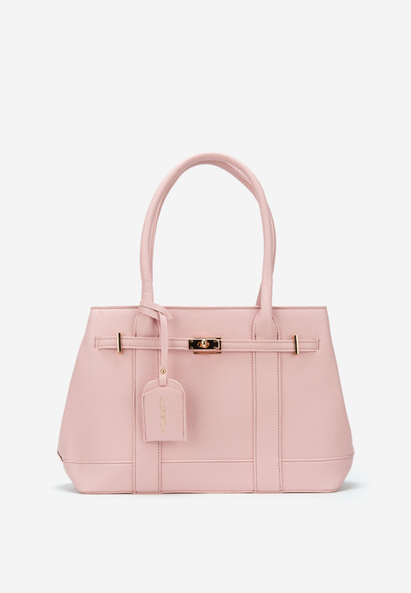 Дамски офис чанта Cristinna розова