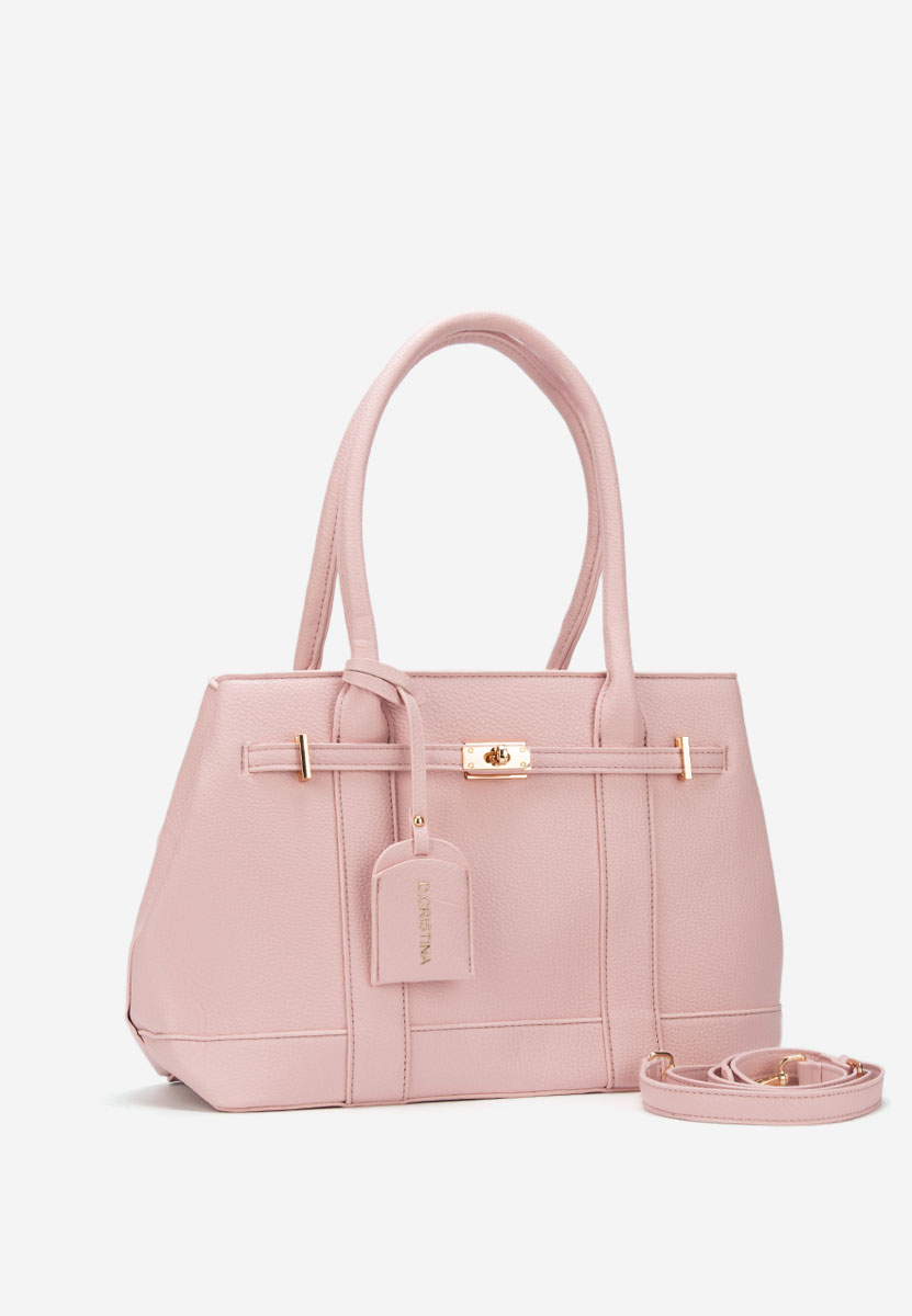 Дамски офис чанта Cristinna розова