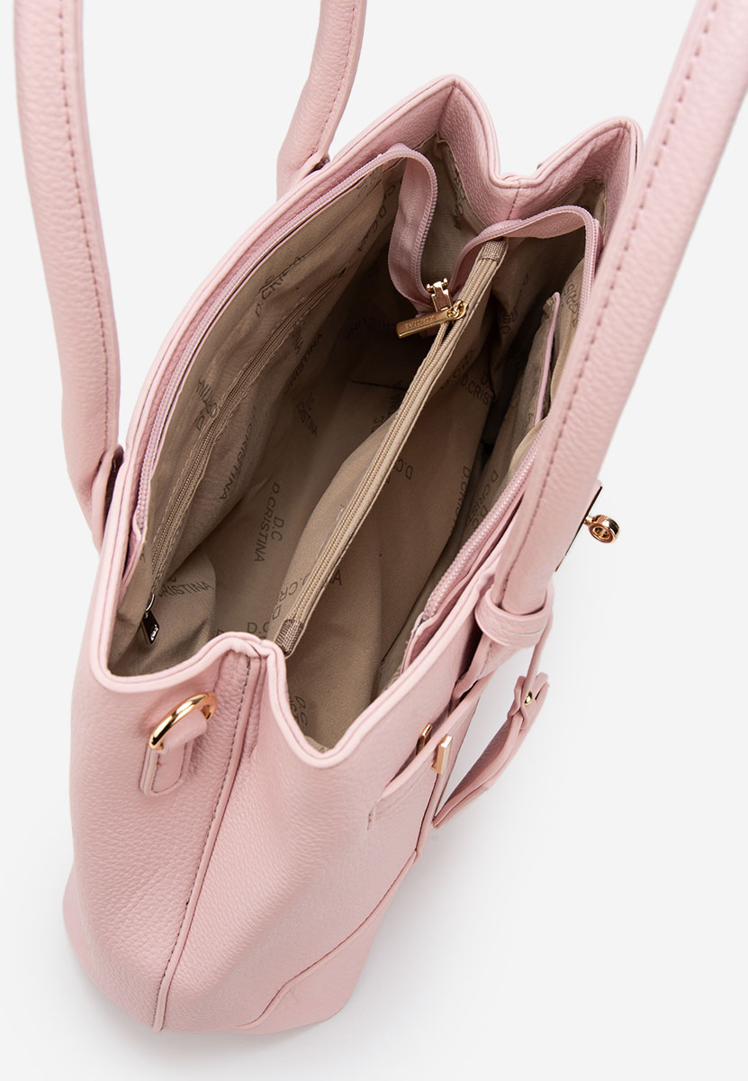 Дамски офис чанта Cristinna розова