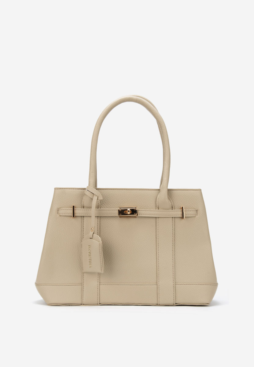 Дамски офис чанта Cristinna V2 бежова