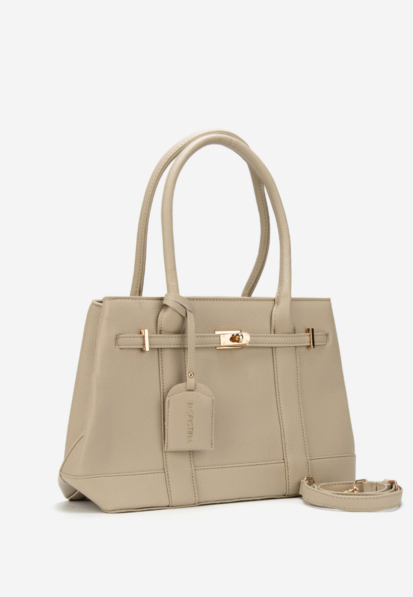 Дамски офис чанта Cristinna V2 бежова