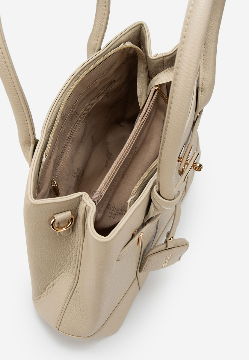 Дамски офис чанта Cristinna V2 бежова