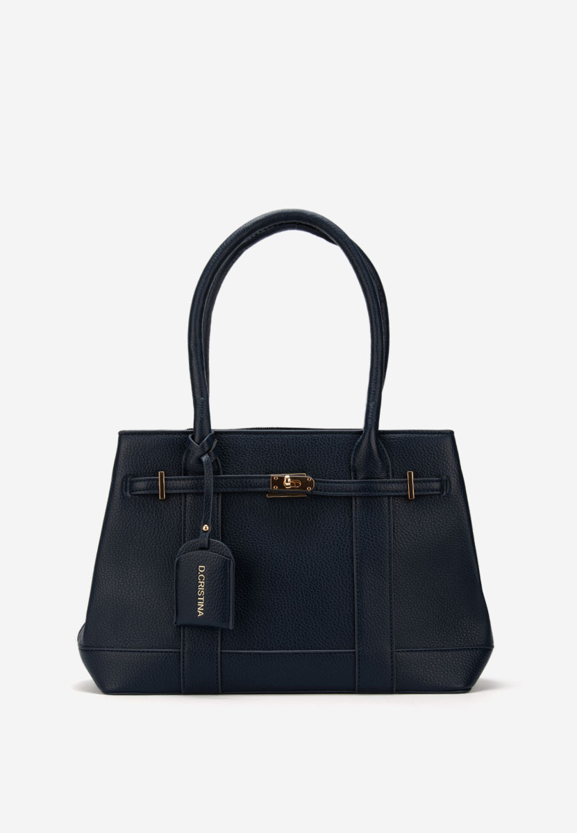 Дамски офис чанта Cristinna военно синя