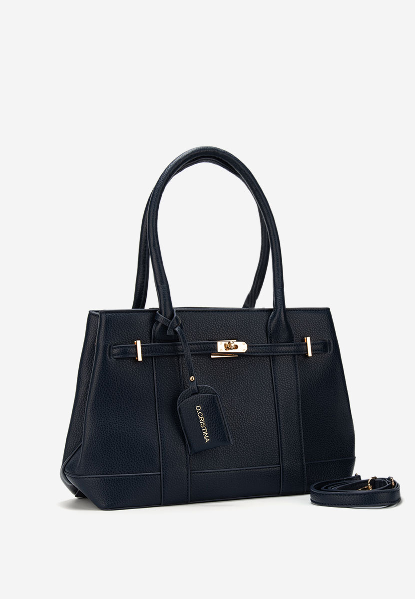 Дамски офис чанта Cristinna военно синя