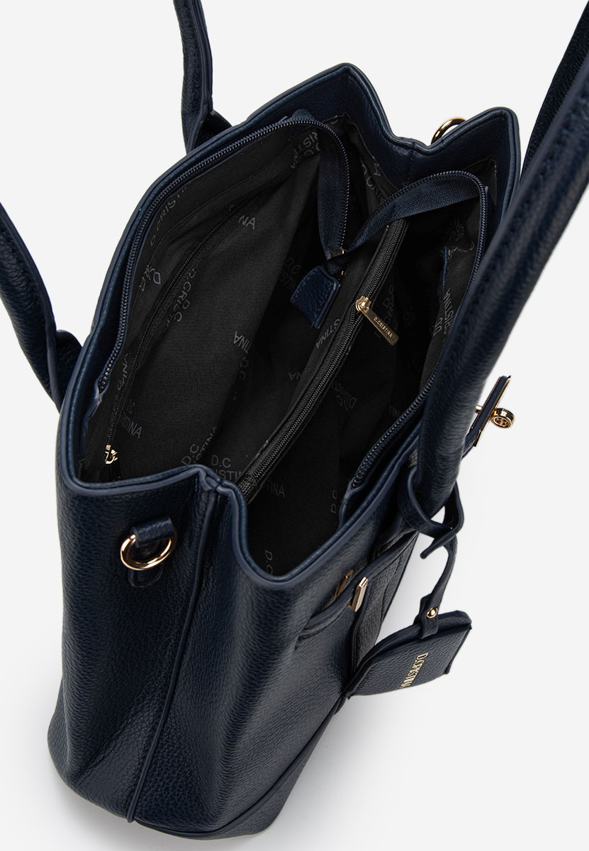 Дамски офис чанта Cristinna военно синя