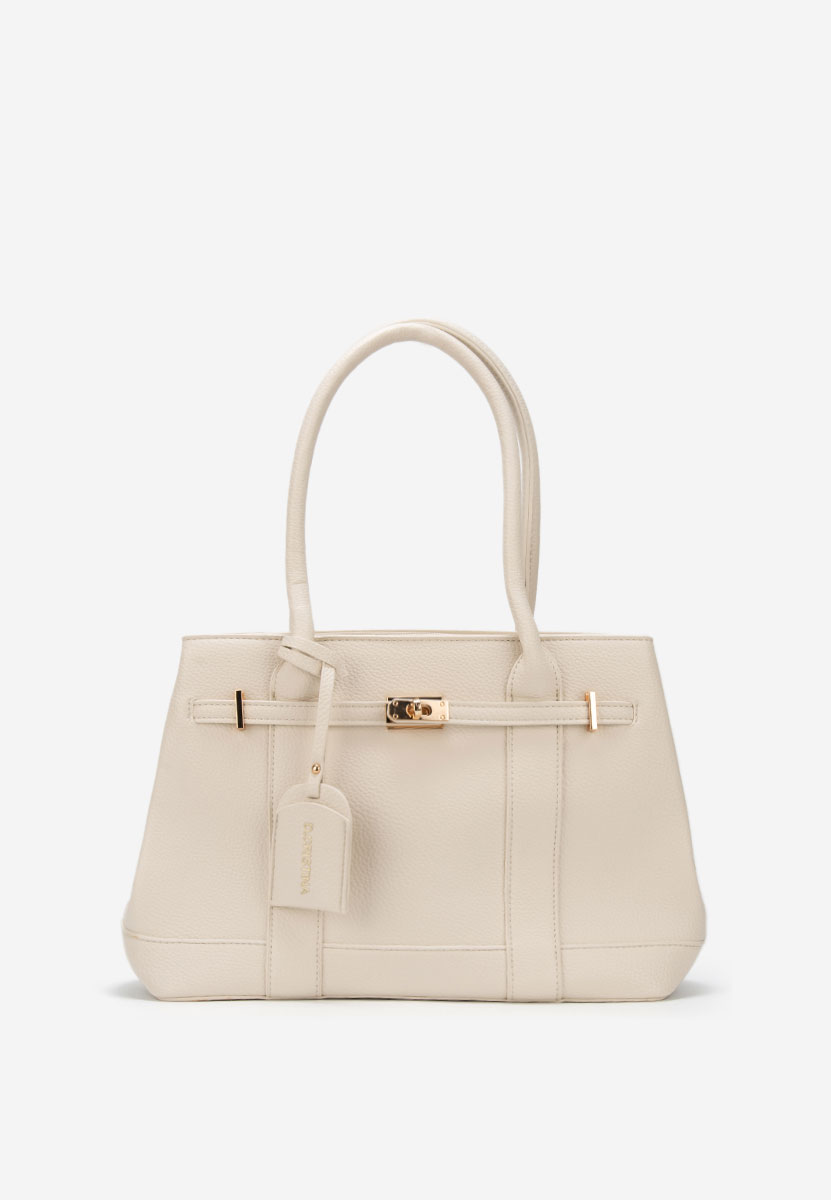 Дамски офис чанта Cristinna бежова