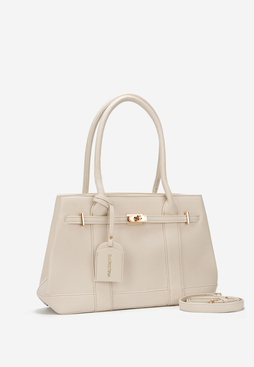 Дамски офис чанта Cristinna бежова