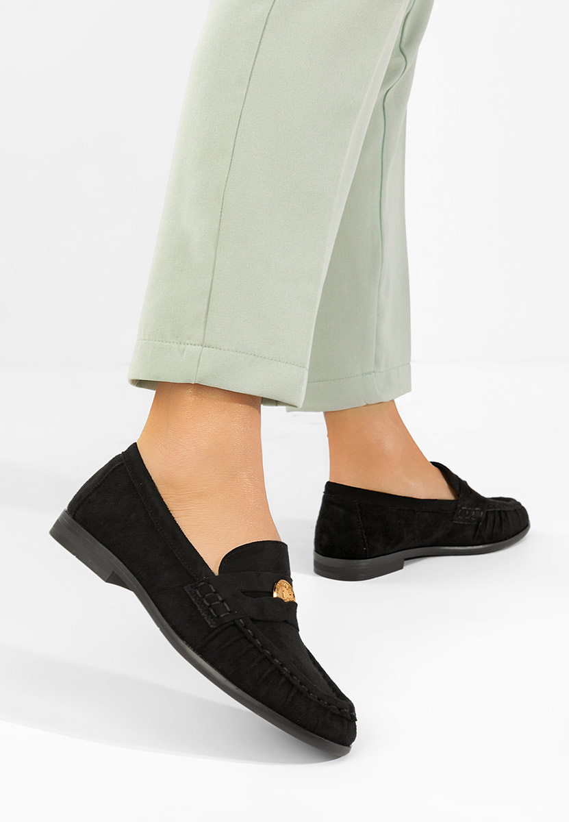 Дамски мокасини Henaria черни