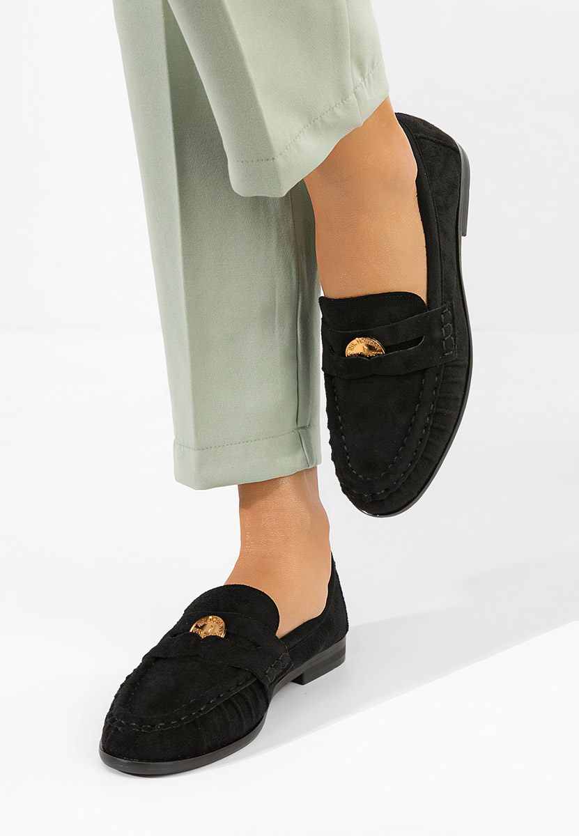 Дамски мокасини Henaria черни