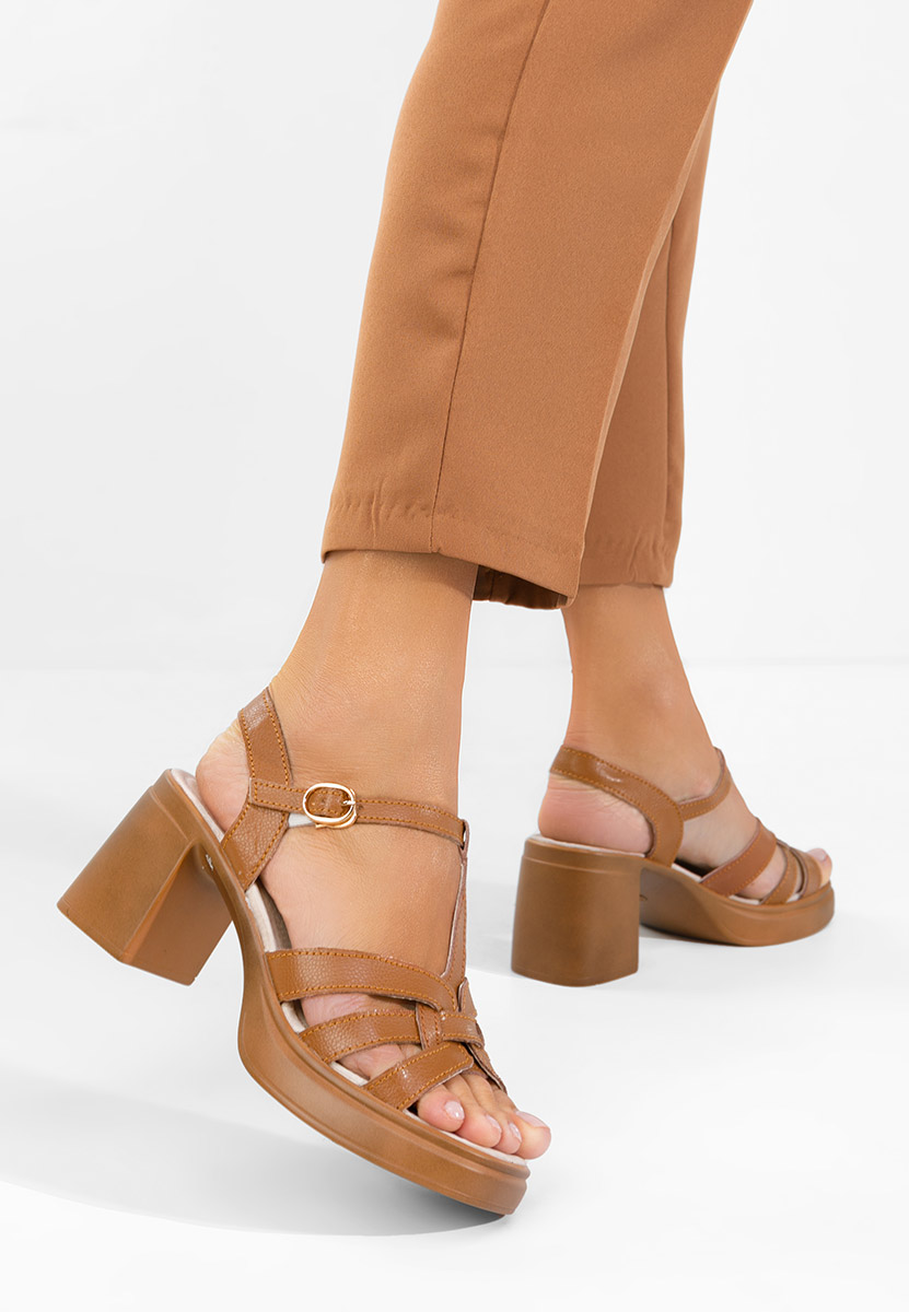 Сандали на ток Rafelia камел