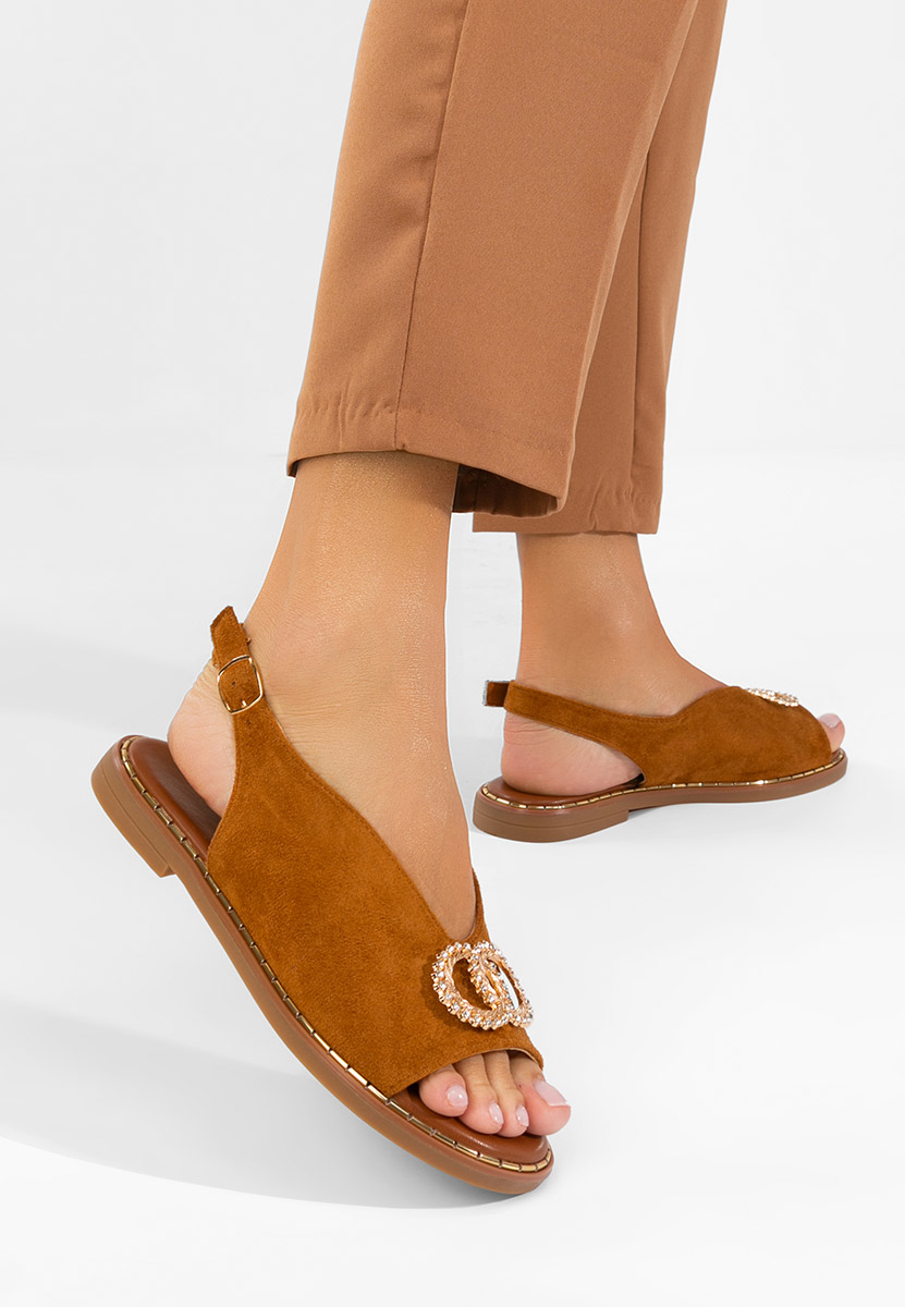 Ниски сандали Olivera камел