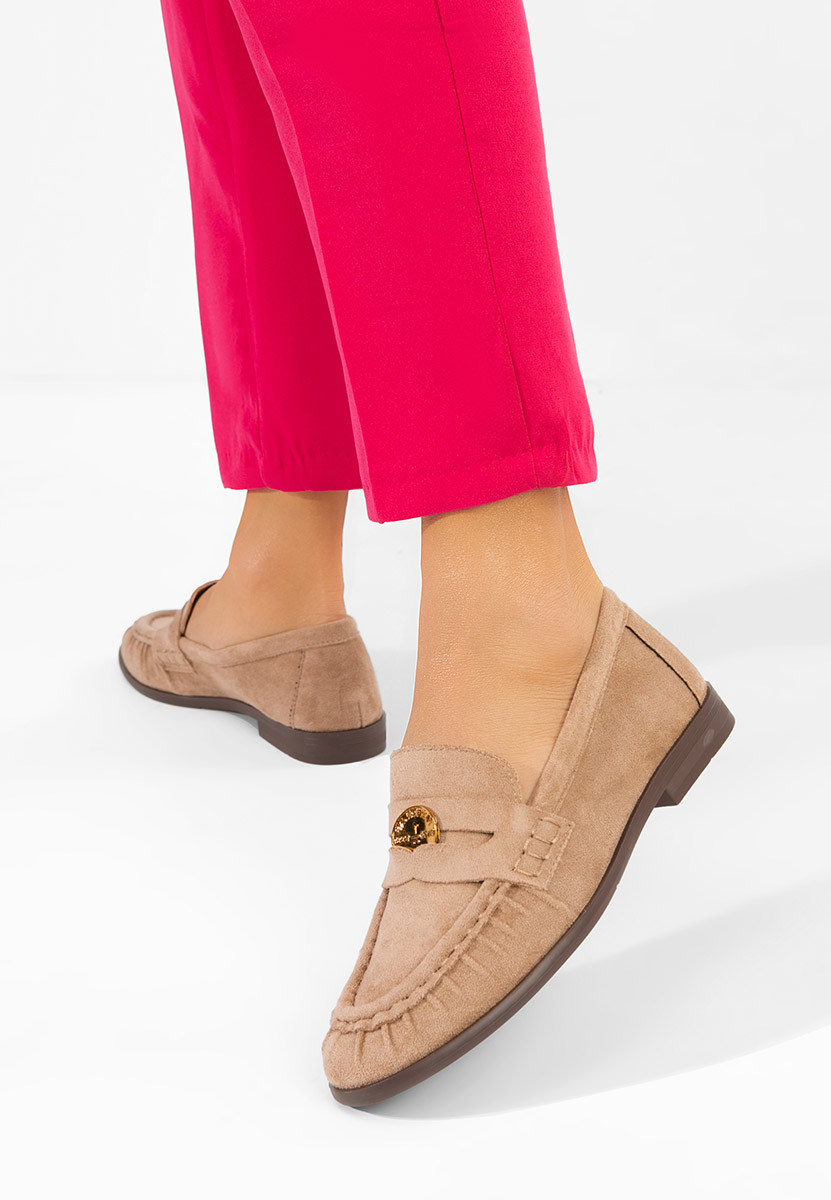 Дамски мокасини Henaria каки