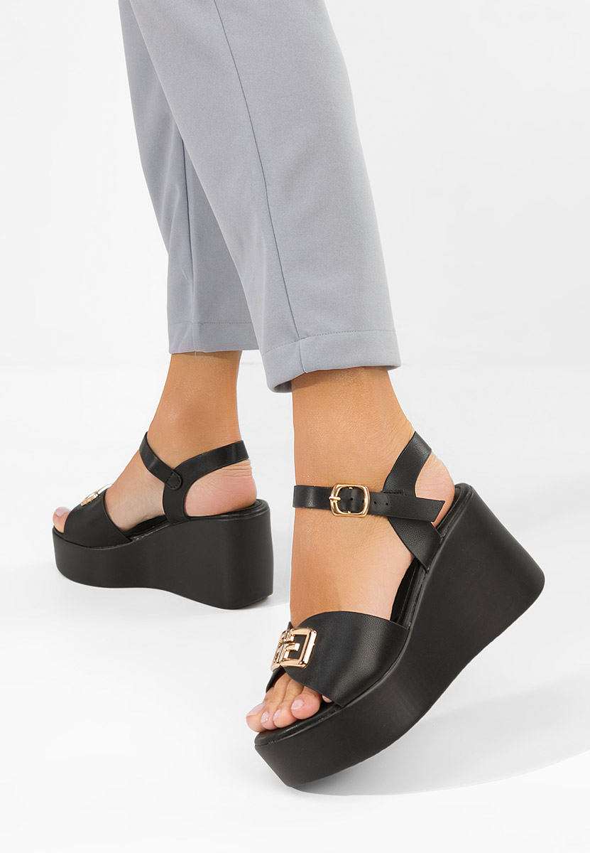 Сандали на платформа Geogiana черен