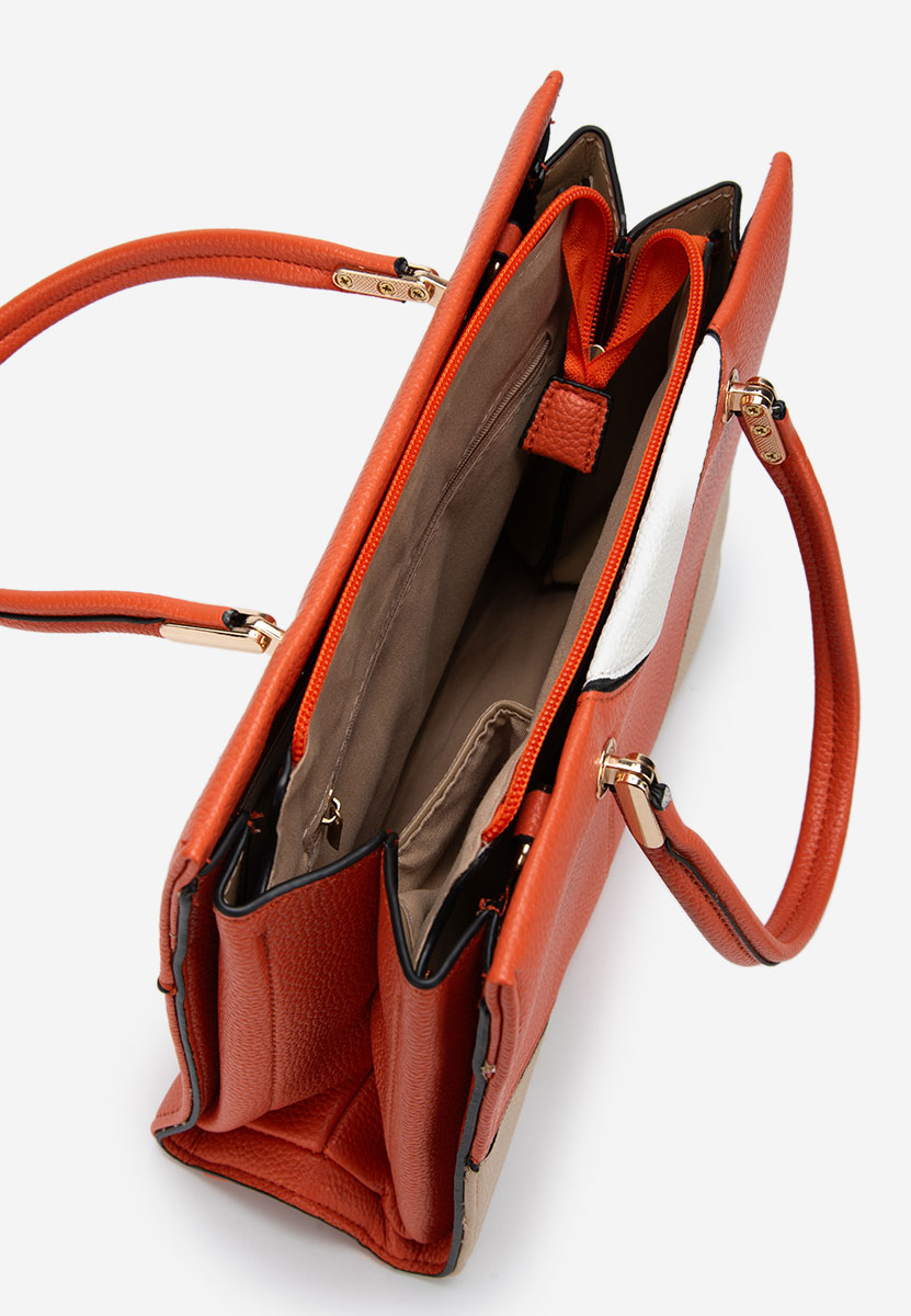 Дамски офис чанта Cremliana портокал