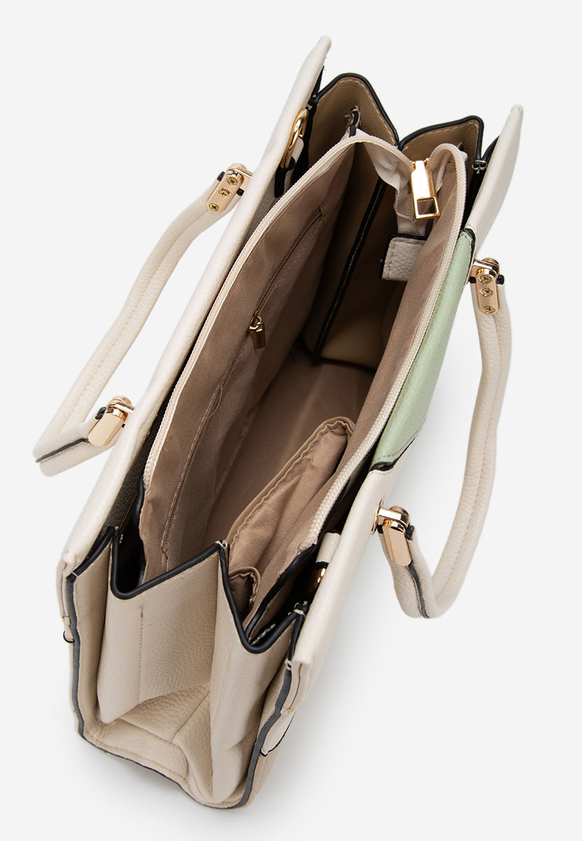 Дамски офис чанта Cremliana бежова