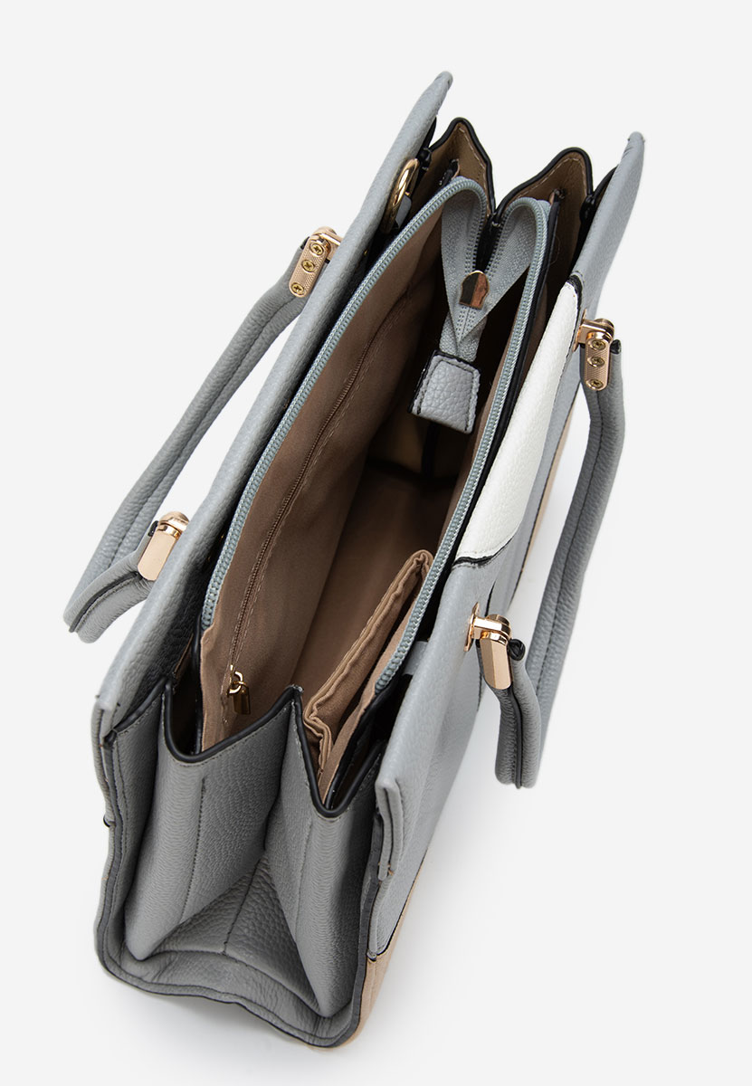 Дамски офис чанта Cremliana сива