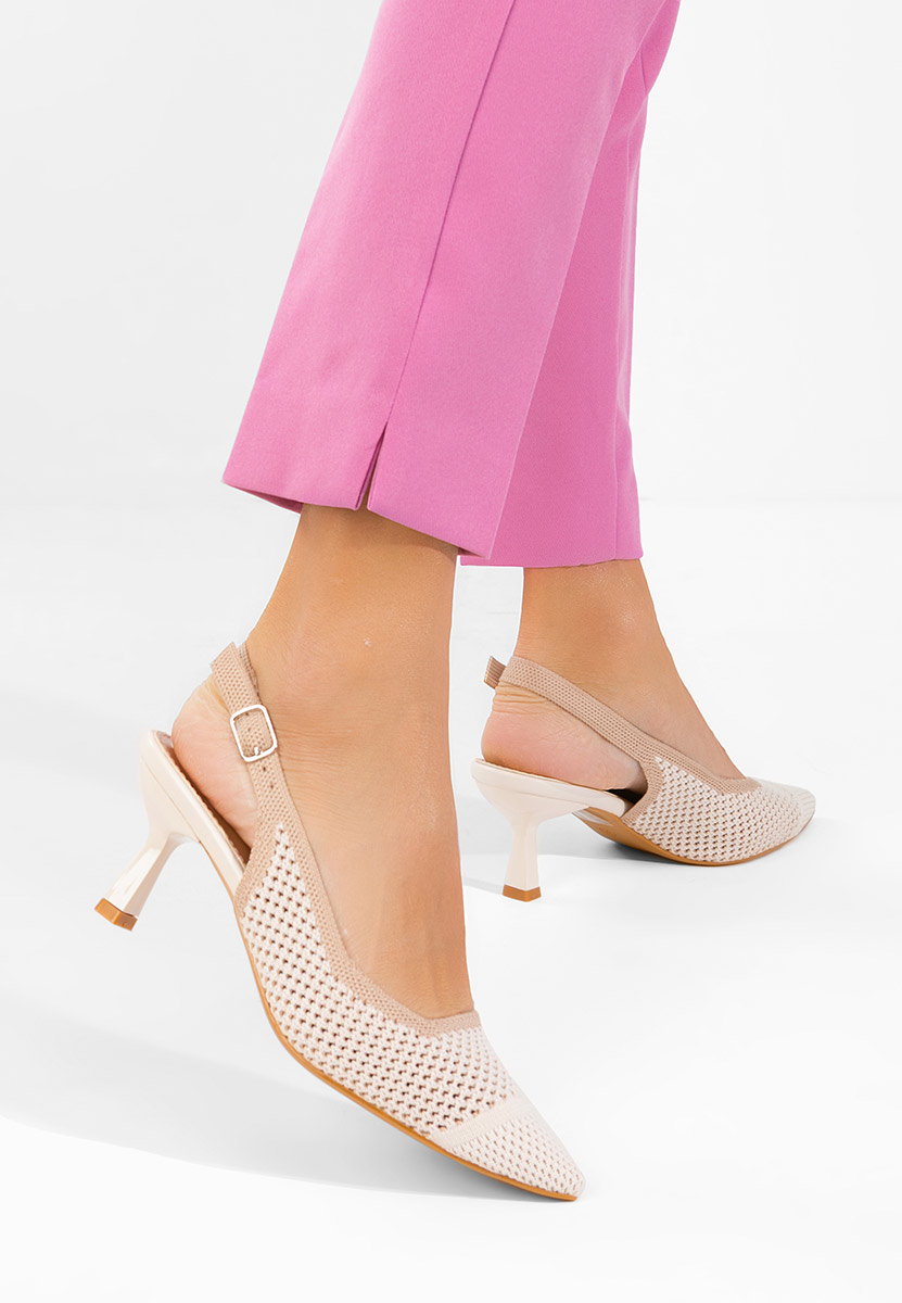 Обувки на ток Rabiella бежов