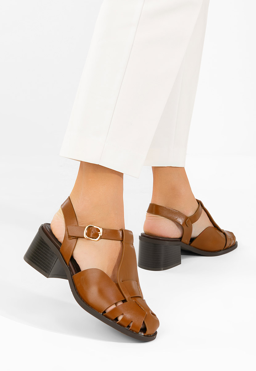 Сандали на ток Sennia камел