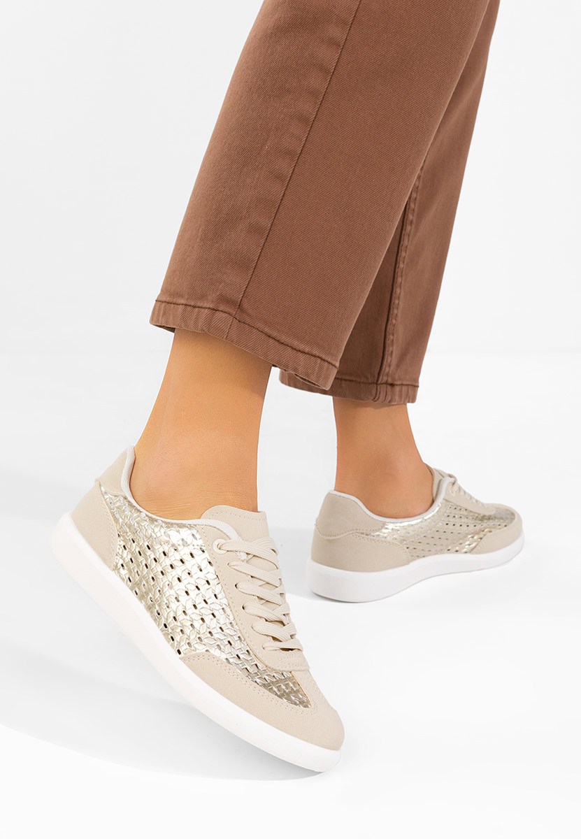 Дамски сникърси Heliana златен