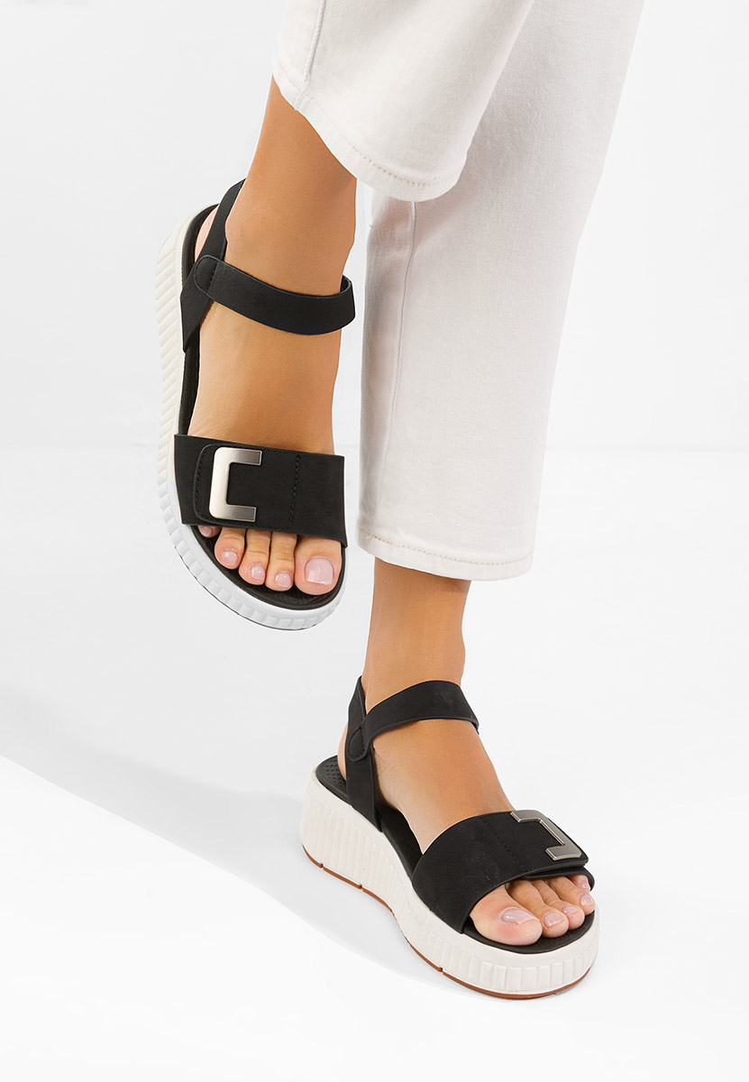 Сандали на платформа Cistela черен