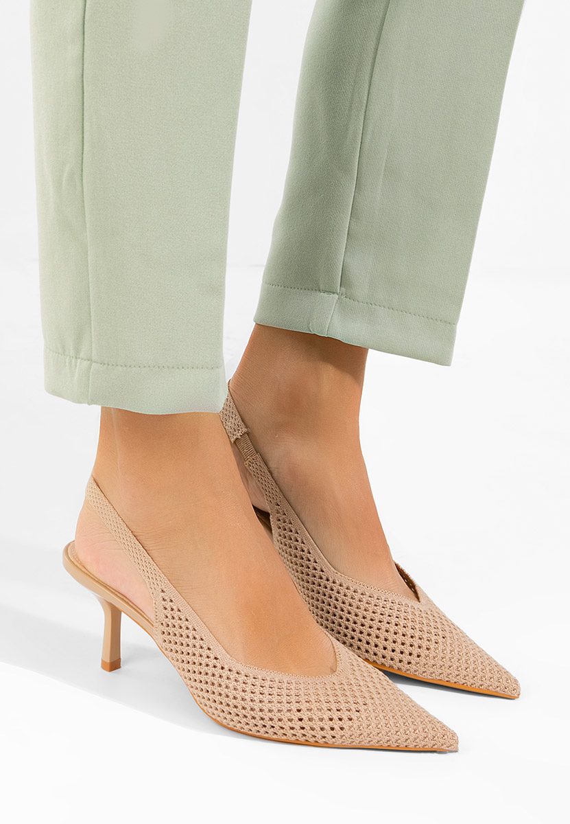 Обувки на ток Maldivia V2 бежов