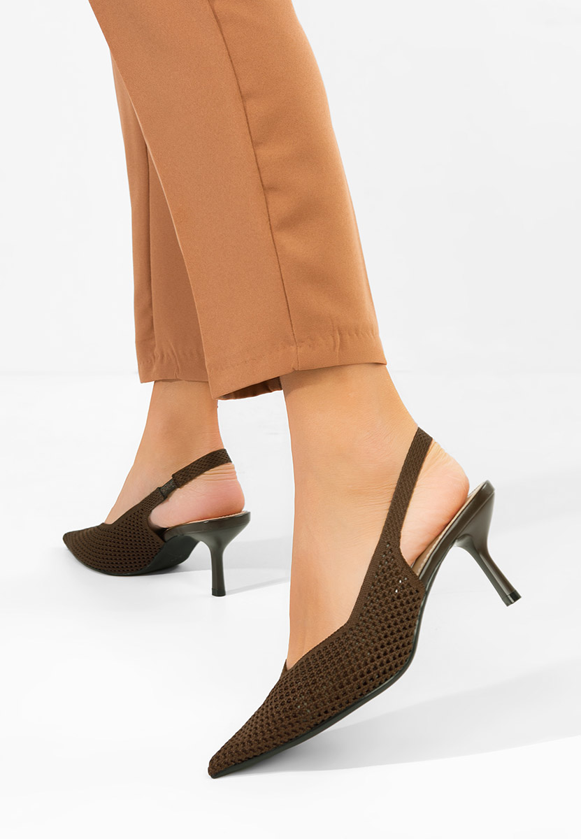 Обувки на ток Maldivia кафяв