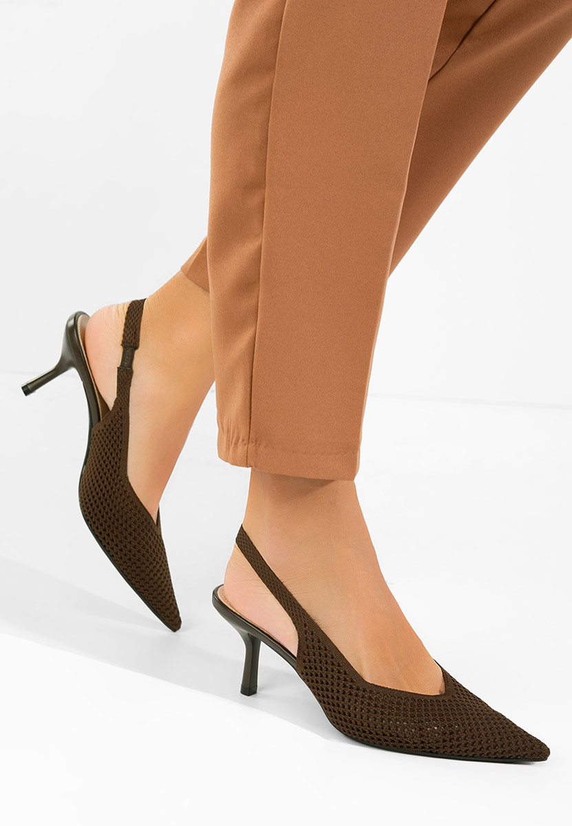 Обувки на ток Maldivia кафяв