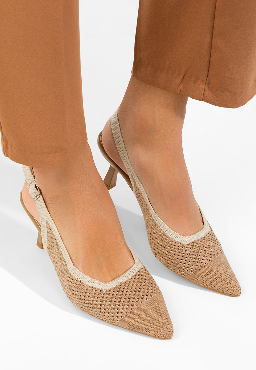 Обувки на ток Rabiella каки