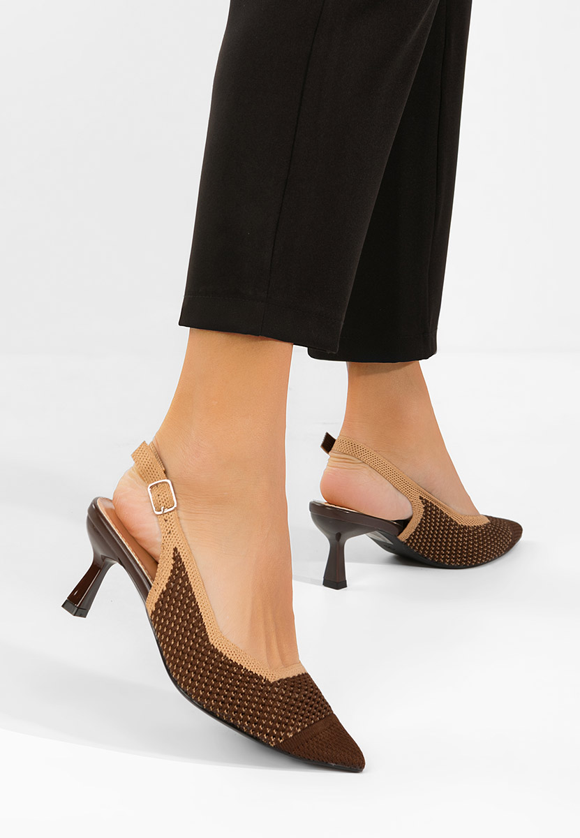 Обувки на ток Rabiella кафяв