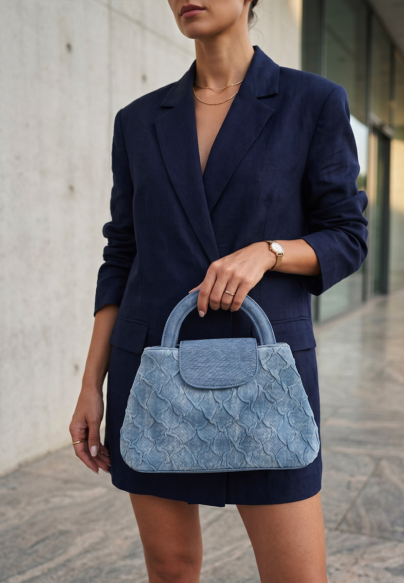 Ръчна чанта Gratiella деним