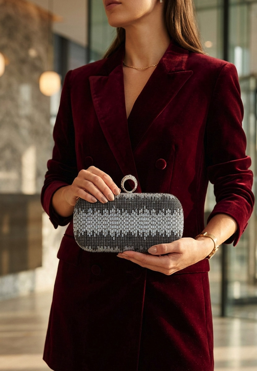 Чанта тип плик Sereia черна
