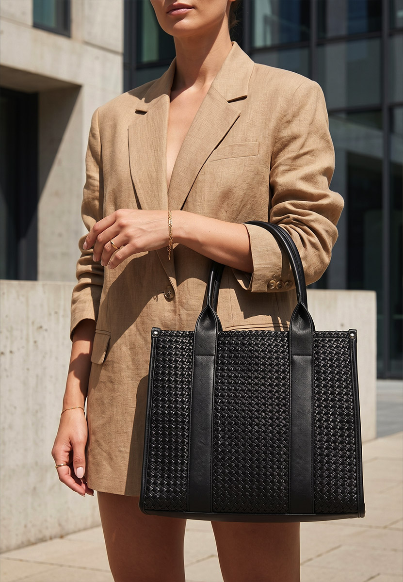 Ръчна чанта Anasera черна
