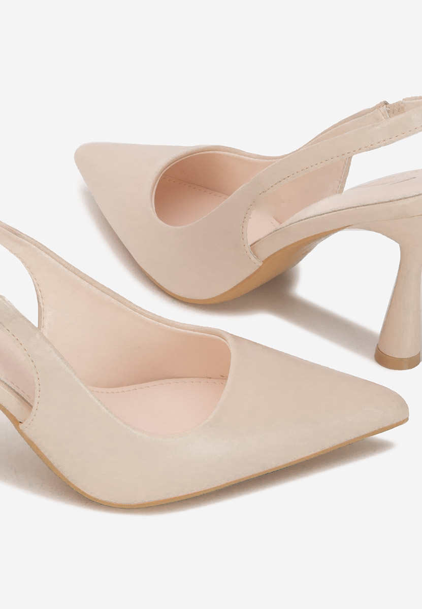 Обувки на ток Foxara бежов