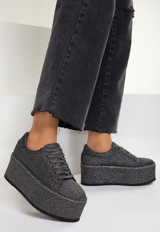 Cникърси на платформа сив Elegance, Размер: 39- Zapatos